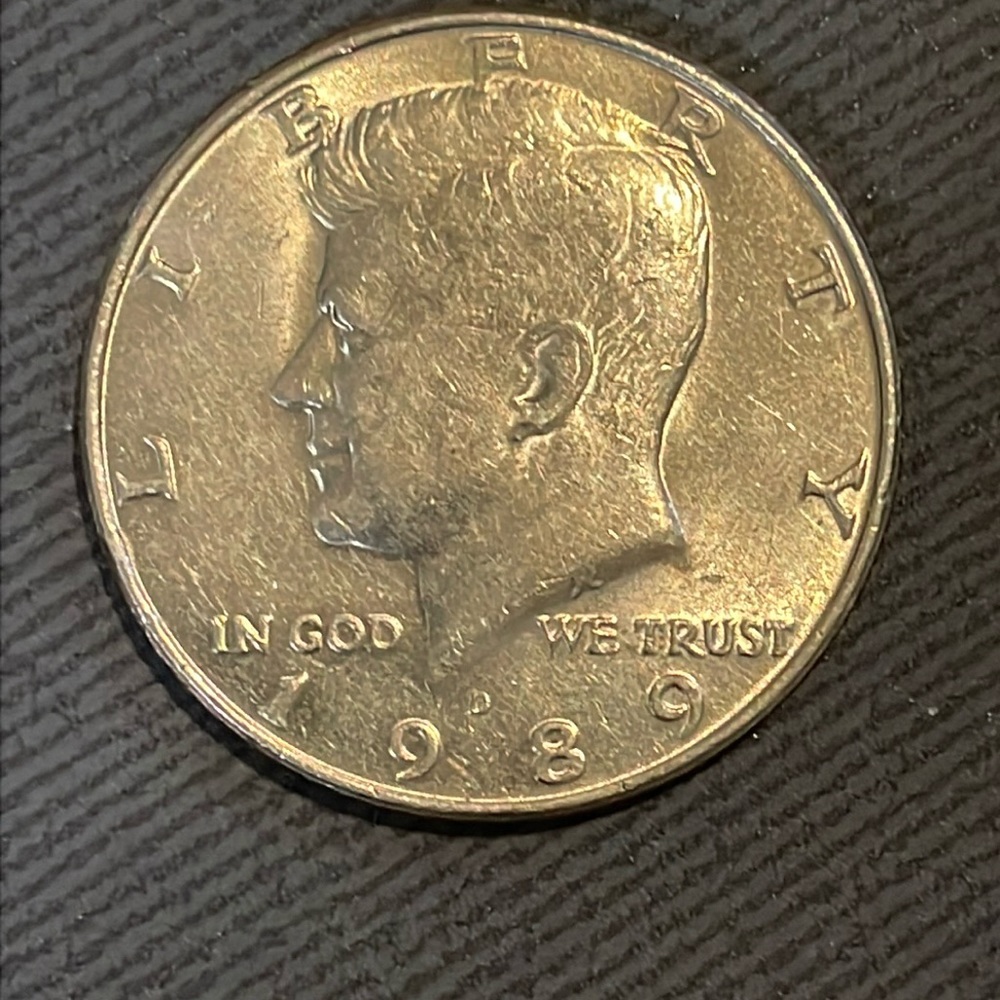 Half dollar coin 1989
